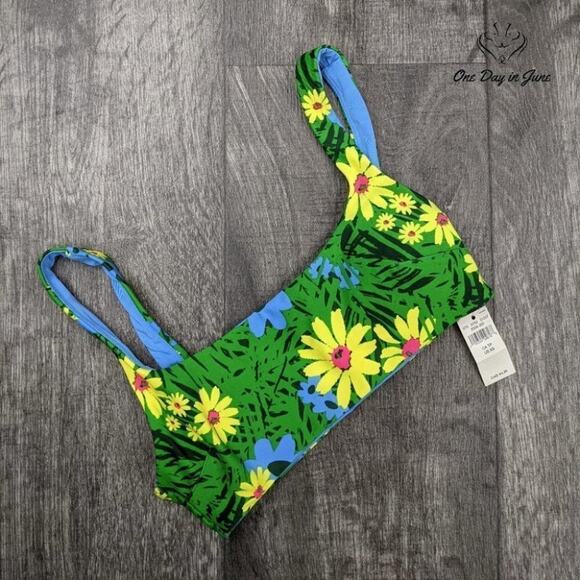 American Eagle Outfitters Other - American Eagle Outfitters Scoop Bikini Top Floral Padded Swim NWT Size XS